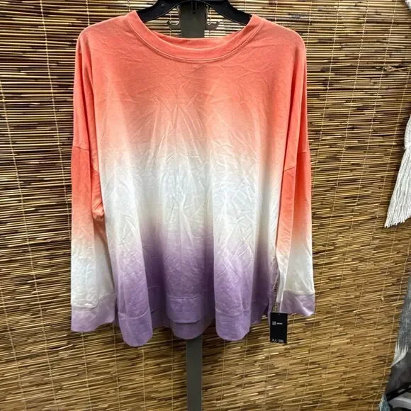 Ideology Womens Dip-Dye Comfy Sweatshirt Size Small - Picture 2 of 3